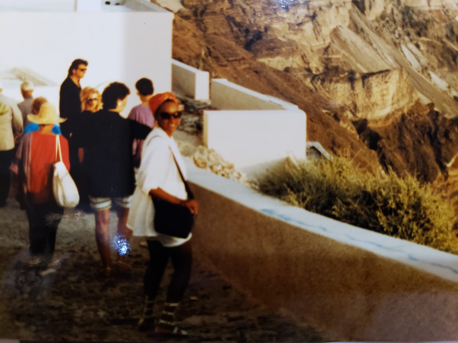 Akanke traveling in Greece